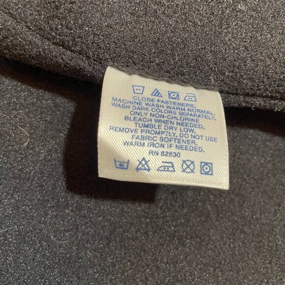 Lands' End Jacket Red Black Fleece Lined Waterproof Windproof Size M - Picture 16 of 16